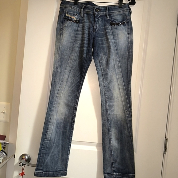 Diesel Blizz Sequins Bootcut Jeans - Picture 8 of 16